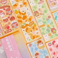20-200 шт. милые наклейки Goo Card Kawaii мультяшная лазерная наклейка без повторения для дневника ребенка DIY школьные украшения канцелярские принадлежности — изображение 4