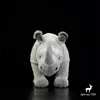 White Rhinoceros High Fidelity Anime Cute Plushie Rhino Plush Toys Lifelike Animals Simulation Stuffed Doll Kawai Toy Gifts Kids 3