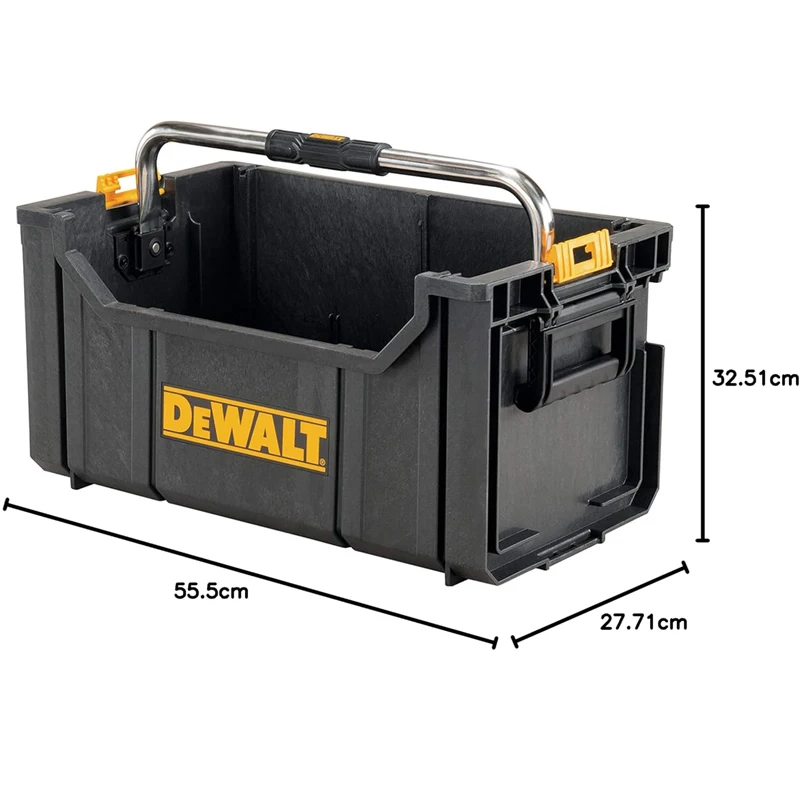 DEWALT DWST1-75654 Tough System Storage Box Tote Type Tool Box Storage Case Tool Box Easy to Carry Long Handle Stacking Storage 2