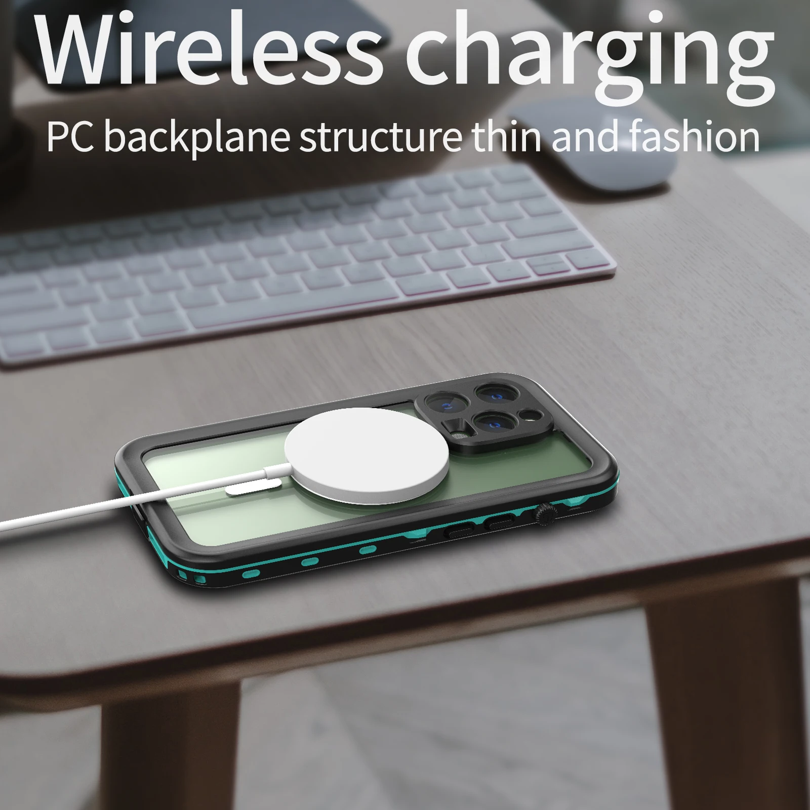 Waterproof Dustproof Magnetic Charging Full-Cover Diving Case