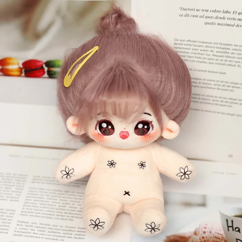 thumbnail image 1 of Muñeca de algodón de felpa Kawaii, figura de súper estrella rellena, flores de cerezo, cuerpo gordo, muñeca de fruta, puede cambiar la ropa, regalo, 20cm, 1 of 5