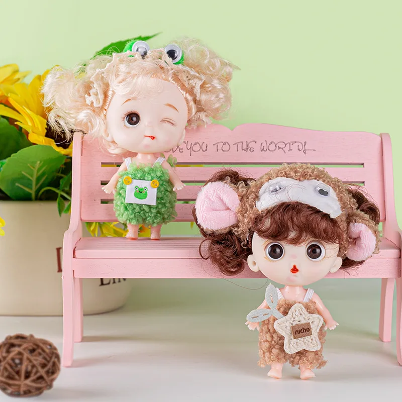 

10cm Doll Cute Simulation Doll Toy Mini Princess Doll 1/12 BJD Doll Lol Doll Kids Girls Doll Toy Gift