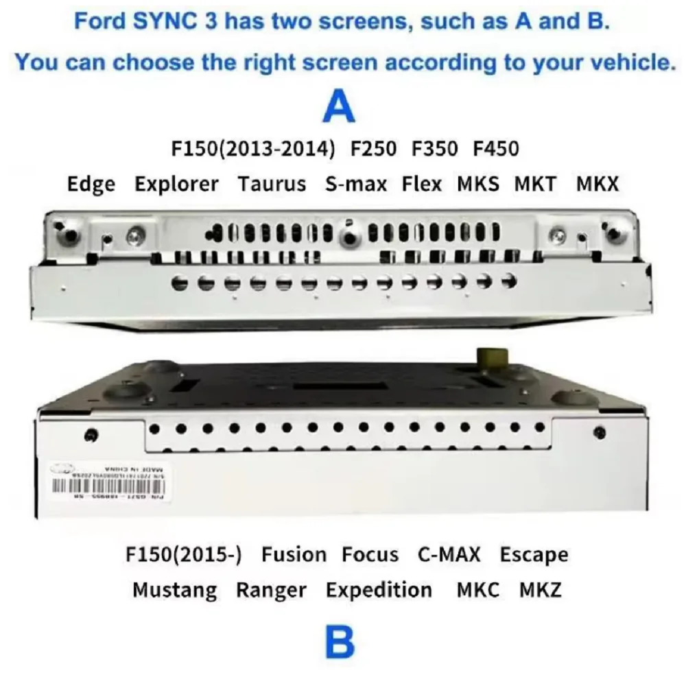 공장 SYNC2에서 SYNC3 업그레이드 키트 APIM 모듈 안테나 Carplay GPS 네비게이션 Ford Lincoln Sync 3 8GB-No-Map에 적합