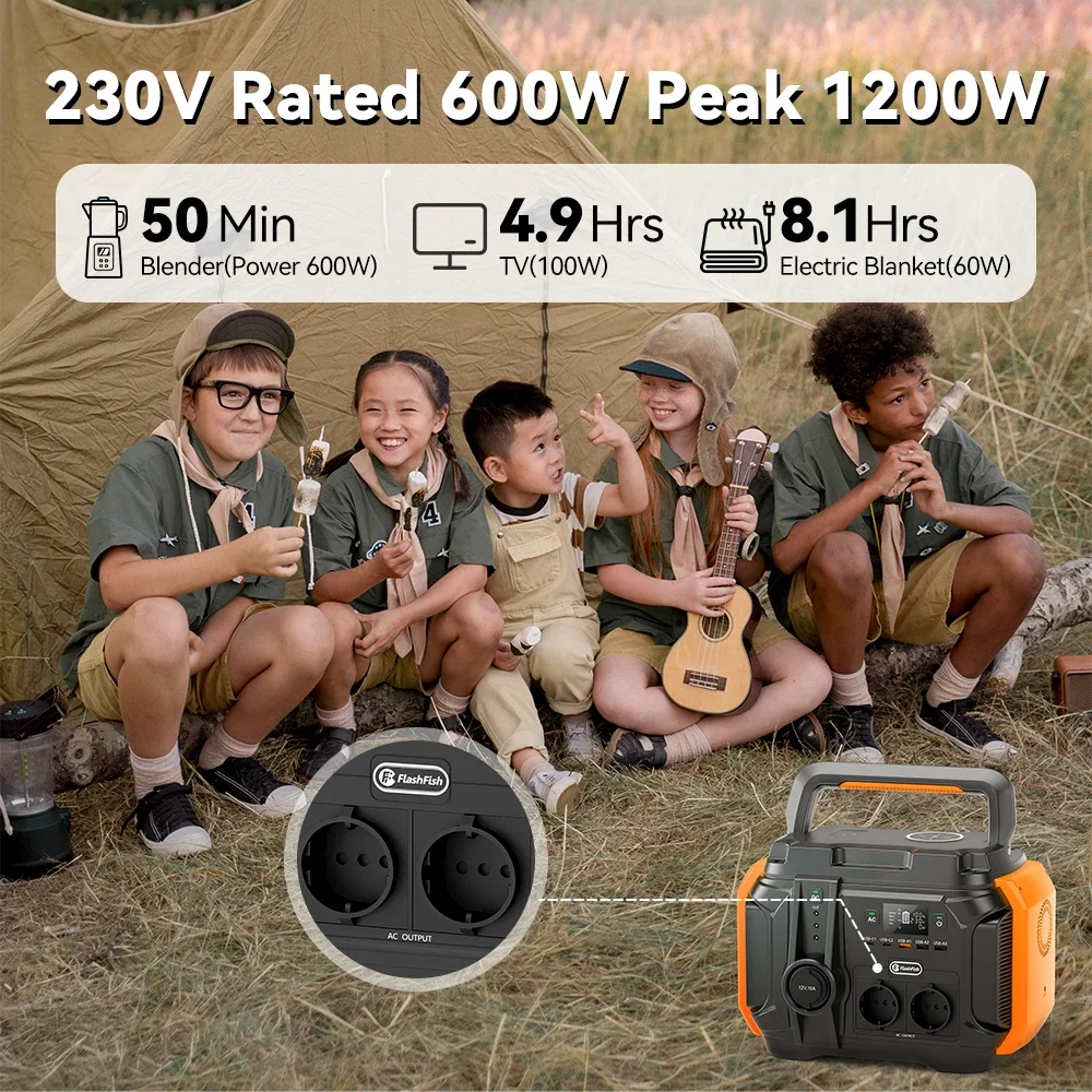 FF مولد الطاقة الشمسية فلاشفيش 230 فولت 600 واط مح...