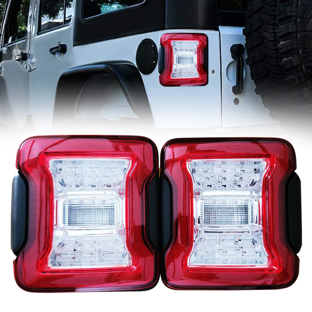 USA/EU edition reverser brake turn signal LED Tail Lights Lamp Rear  Assemblies for Jeep Wrangler JK 2&4 Door 2007 2017| | - AliExpress