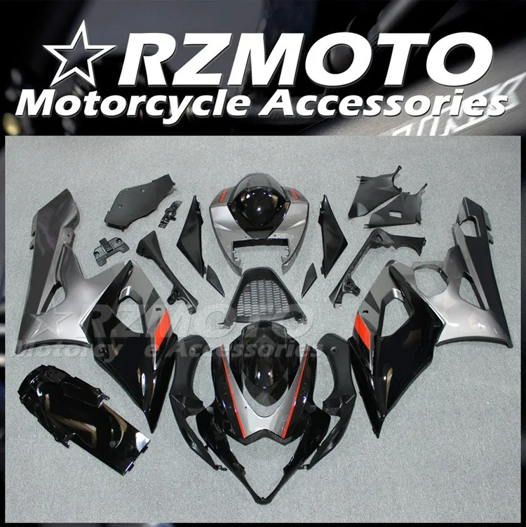 

4Gifts Injection Mold New ABS Fairings Kit Fit for SUZUKI 1000 K5 2005 2006 05 06 Bodywork Set Custom Black Gray