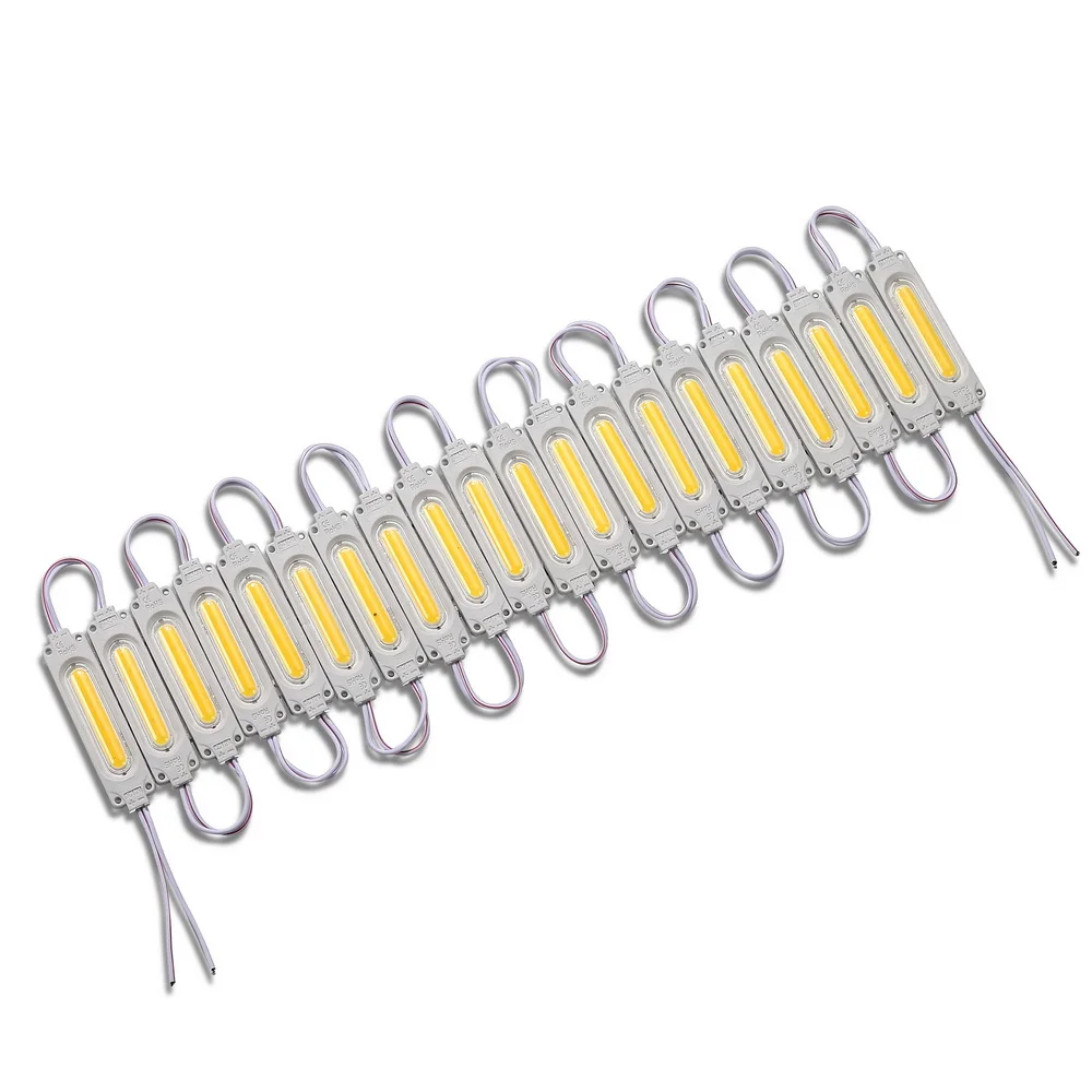 20pcs/lot Injection with Lens COB LED Module Waterproof LED Back Light Backlight for Sign Channel Letter DC12V 2W IP68