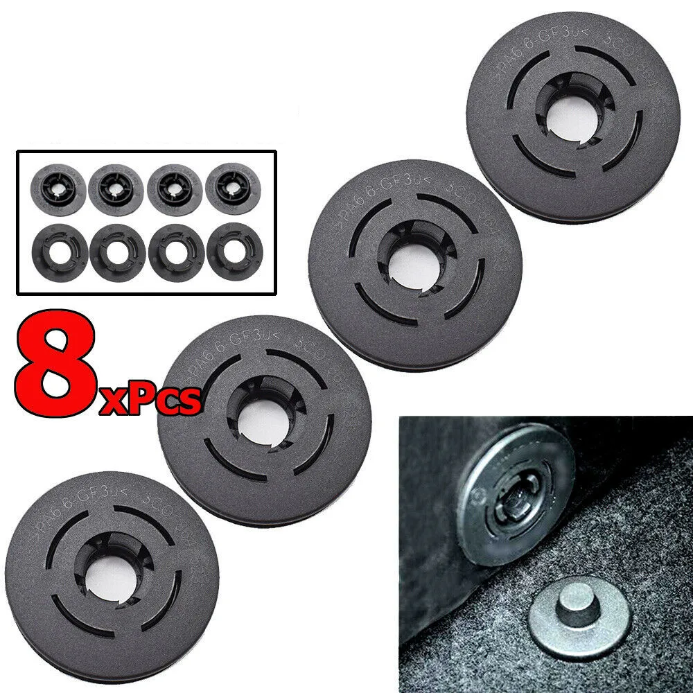 8pcs Car Carpet Floor Mat Clips Fastener Anti Skid Fixing Clamps For