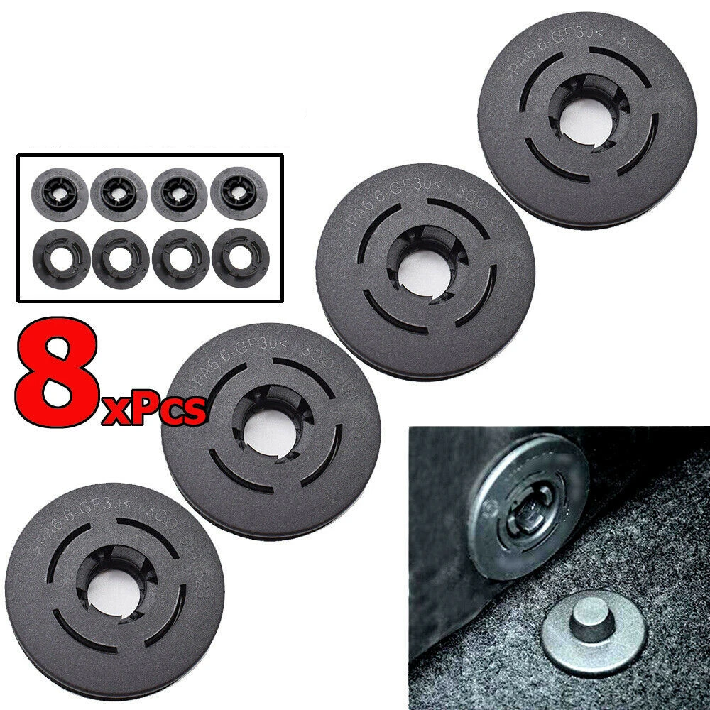 8pcs Car Carpet Floor Mat Clips Fastener Anti Skid Fixing Clamps For