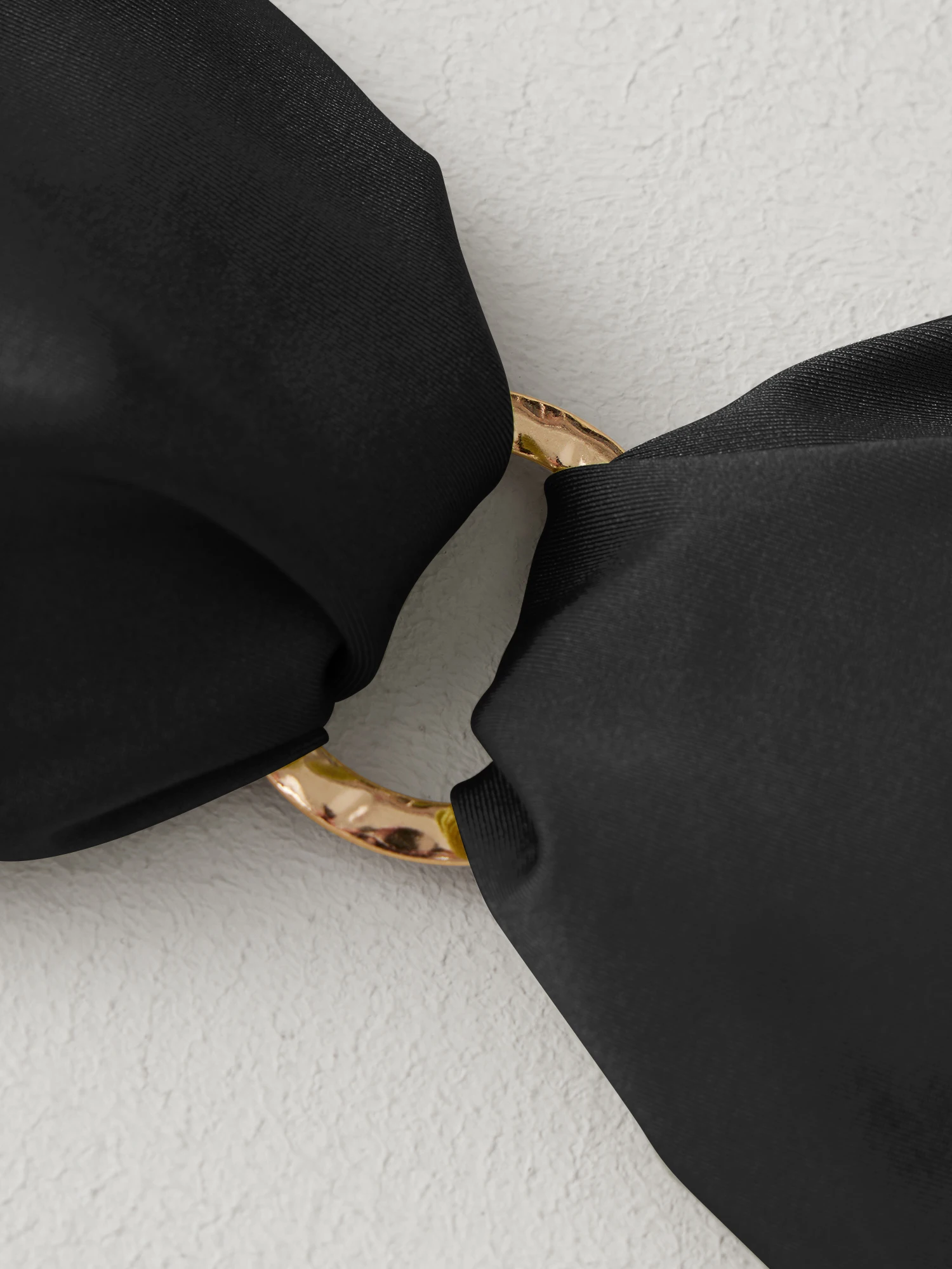 Women s Two Piece Swimsuits with Sleeveless Halter Neck Metal Circle Bra and Low Waist Thong Bottoms for a Stylish Beach Look