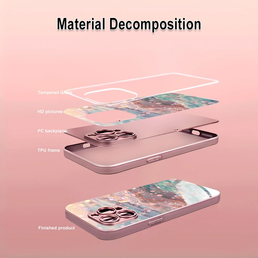 For Samsung A56 5G Tempered Glass Phone Case Samsung A55 A 56 5G A54 A53 A52 A52S A51 A17 A16 A15 A36 A34 A26 A25 A24 Case Cover