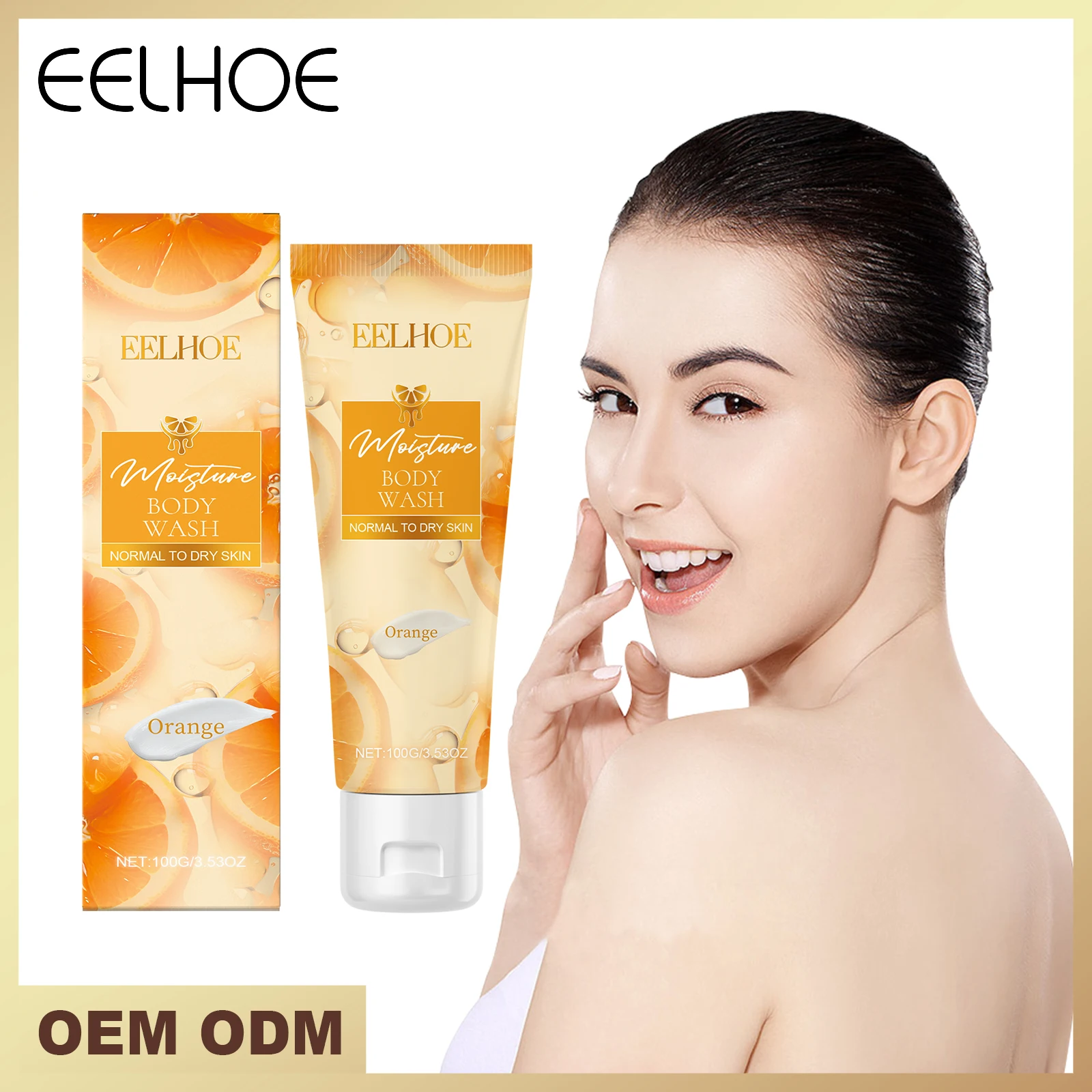 EELHOE Winter Orange Moisturizing Body Wash-100g 3-in-1 Shampoo, Conditioner, and Body Wash Convenient to Carry Travel Gear