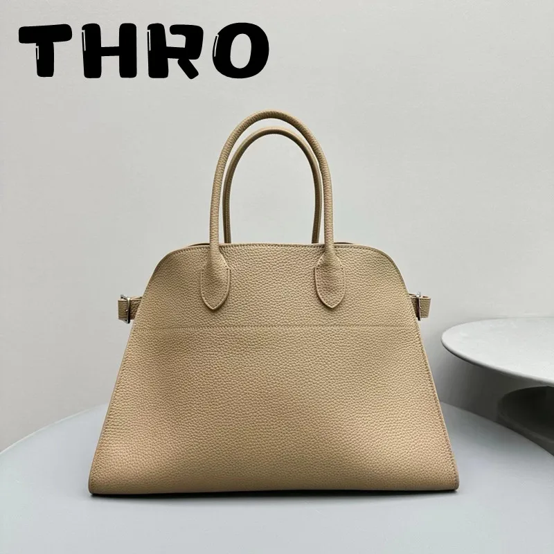 TH RO Classic Women's 15 inch Multi colored Leather Material Minimalist Large Capacity Top Quality Handbag