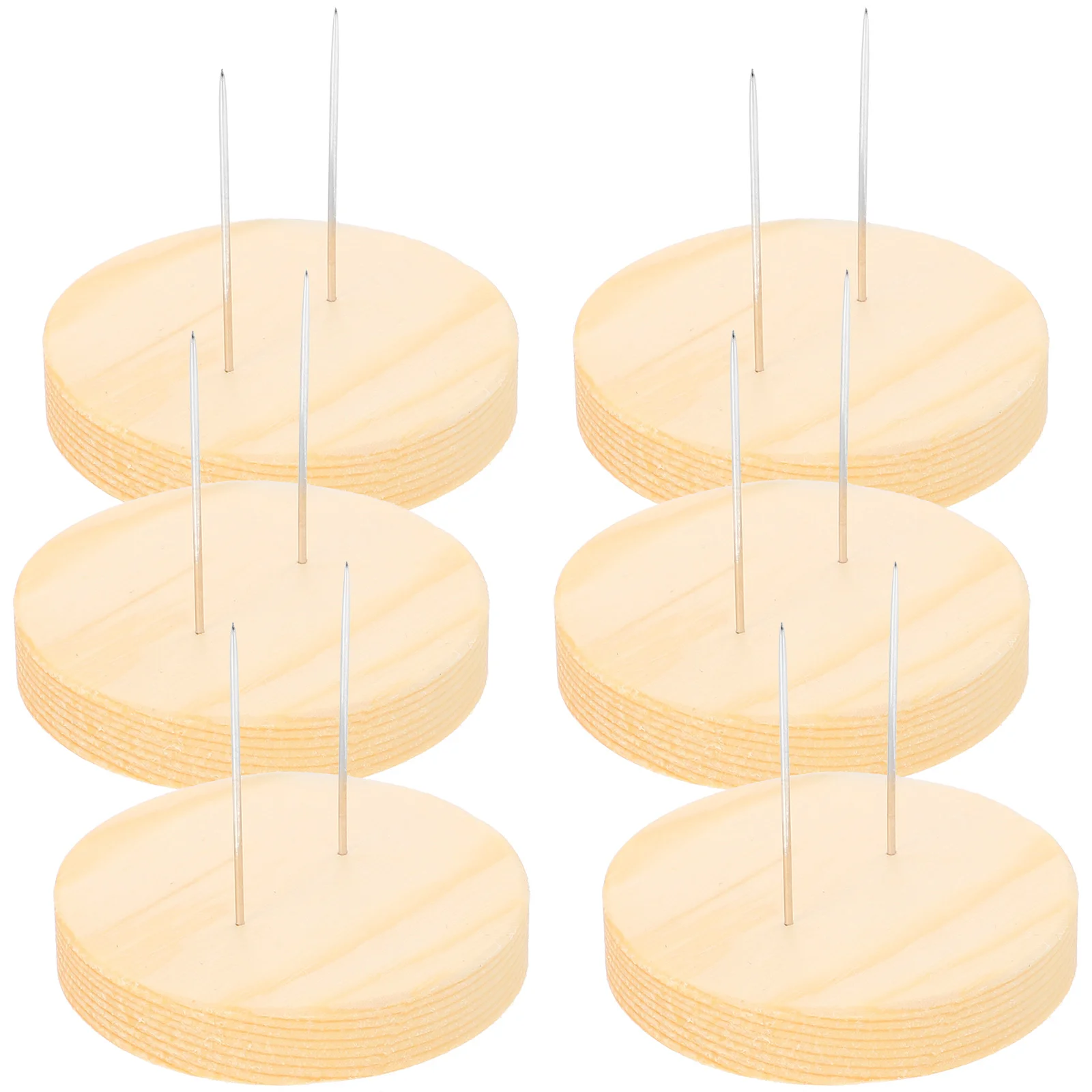 

Doll Display Stand Holder Showcase Crochet Dolls Display Base Wooden Support Stand With Needle For Felting Animal Doll