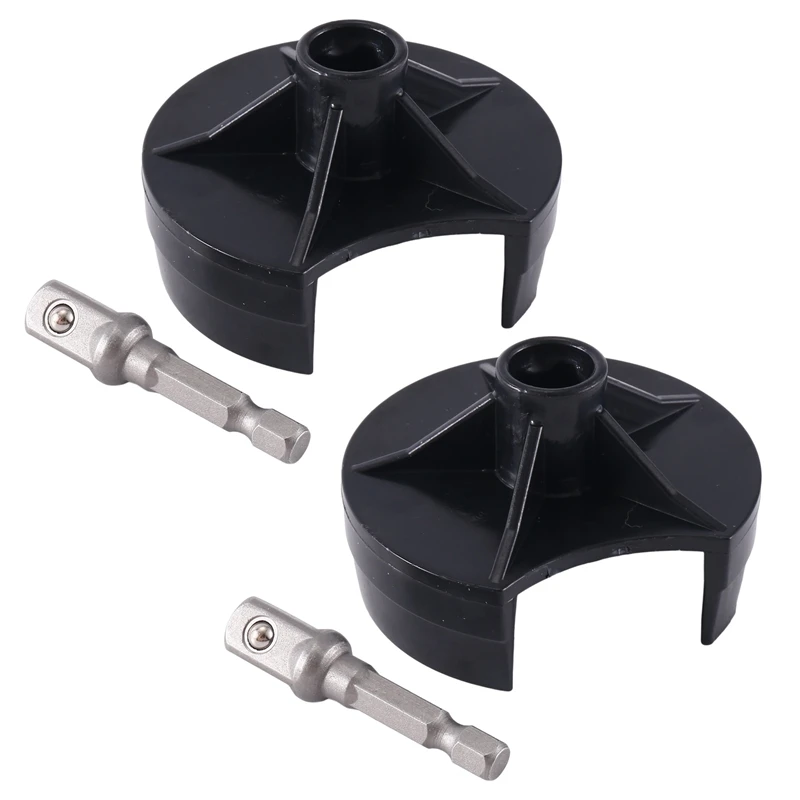 2PCS Power Adapter Compatible With Sentro Knitting Machine,Crank Handle Adapter For Knitting Black