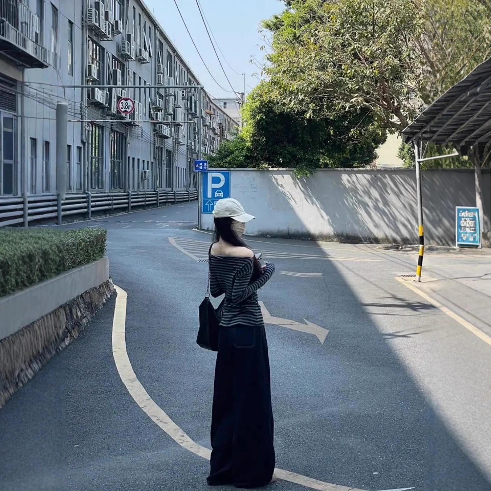 Women Long Sleeve Striped Lace T Shirt Tops