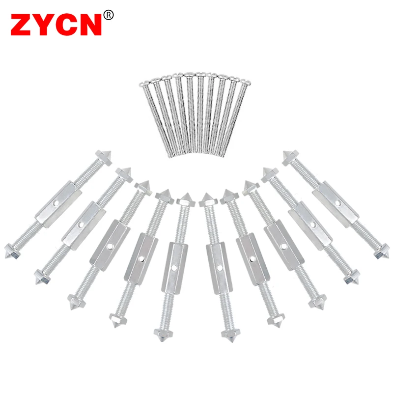 6/10Pairs 86 Type Cassette Repairer Electrical Screws Support Rod for Wall Mounted Switch Box Adjustable Length Bracket Lever