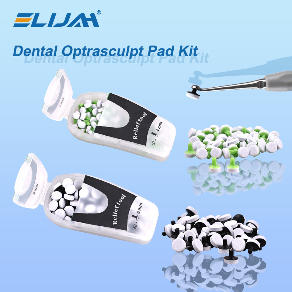 ELIJAH Dental Composite Kit Foam Pad Molding Tools Handle Spatula Light Cure Resin Filling Materials Teeth Whitening