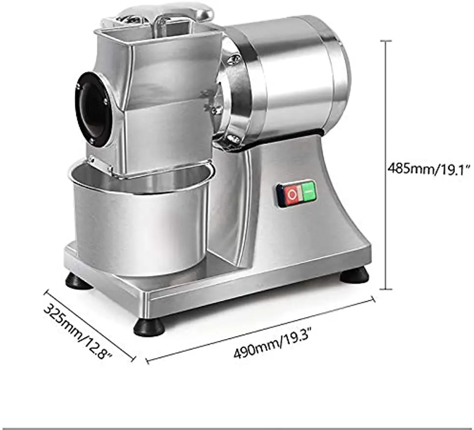 110V Electric Cheese Grater Grinder Slicer Aluminium Alloy 304 Stainless Steel