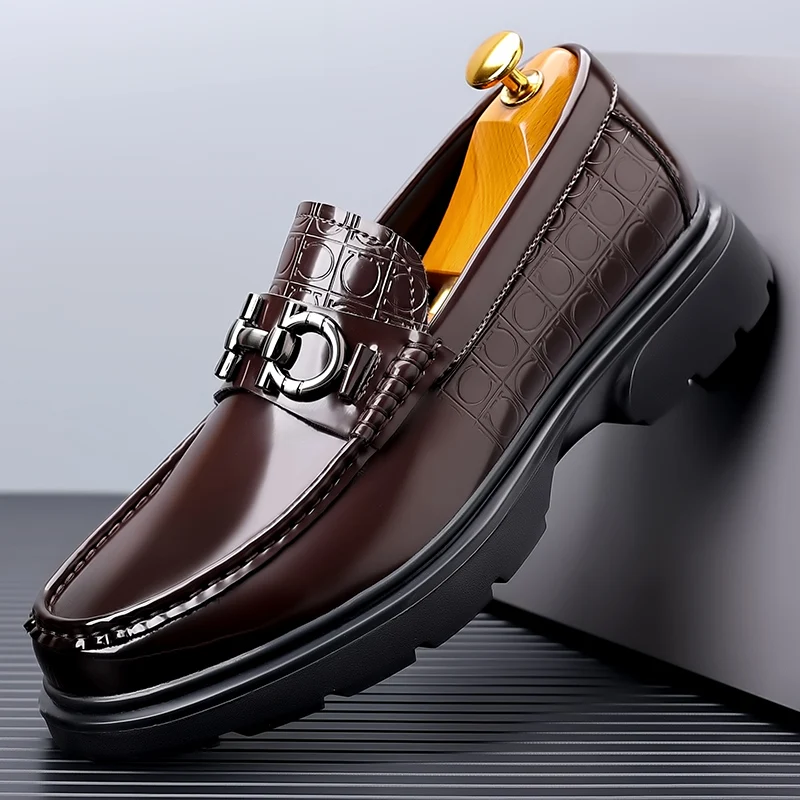 

WAERTA Men Oxford Shoes Genuine Leather Male Casual Men Shoes Comfortable Formal Loafer Business Office Formal Dress Shoes 38-45