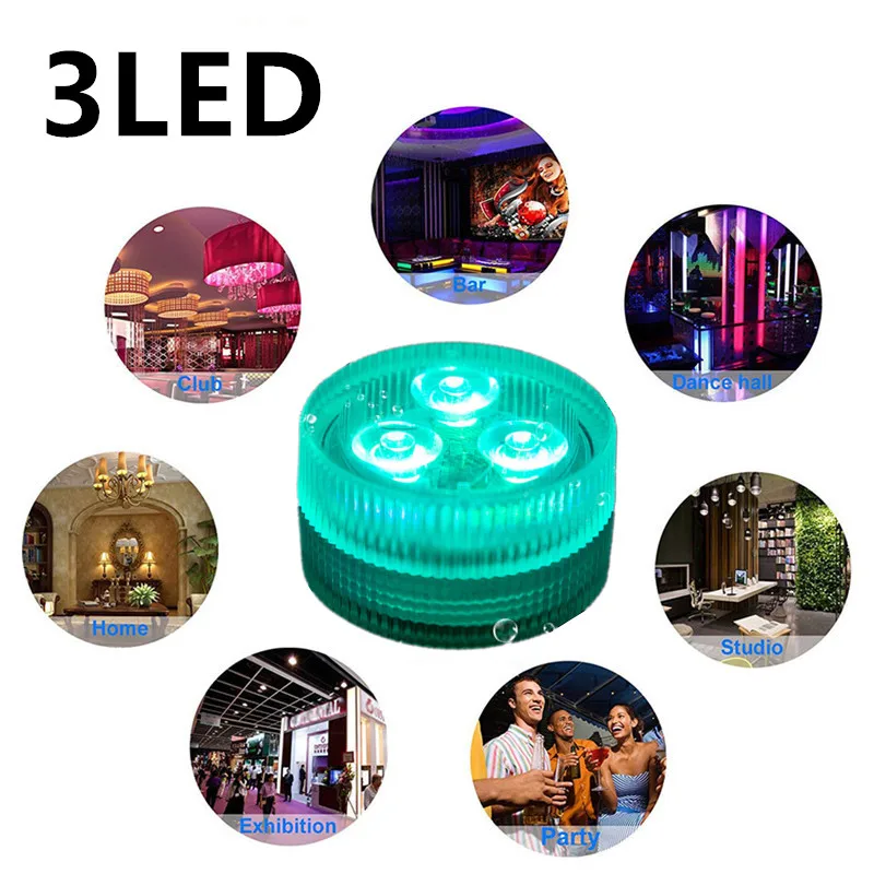 

Underwater Light IP68 Waterproof Led Fishing Light Pool Light Submarine Light IR Remote Control Vase Decoration Outdoor Lighting