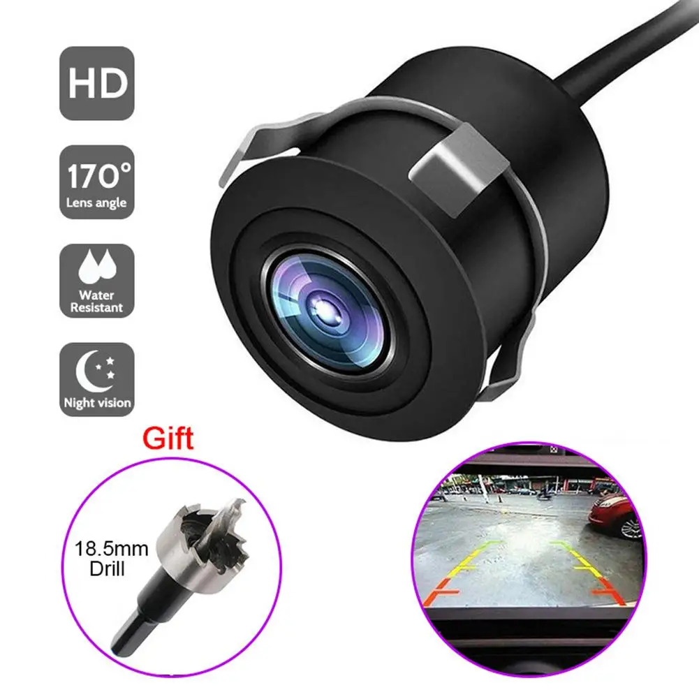 170 ° 광각 자동차 후면보기 카메라 풀 HD 나이트 비전 자동 주차 모니터 CCD 방수 백업 캠코더 프로 반전
