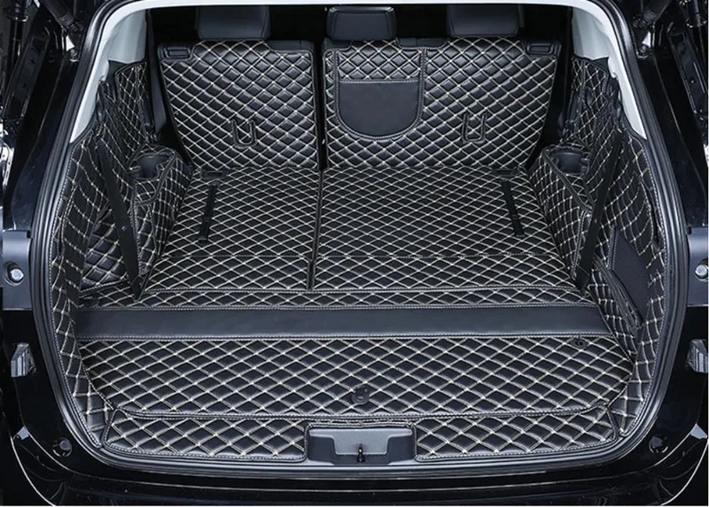 

High quality! Special car trunk mats for Toyota Highlander 7 seats 2024-2021 boot carpets cargo liner cover for Highlander 2023