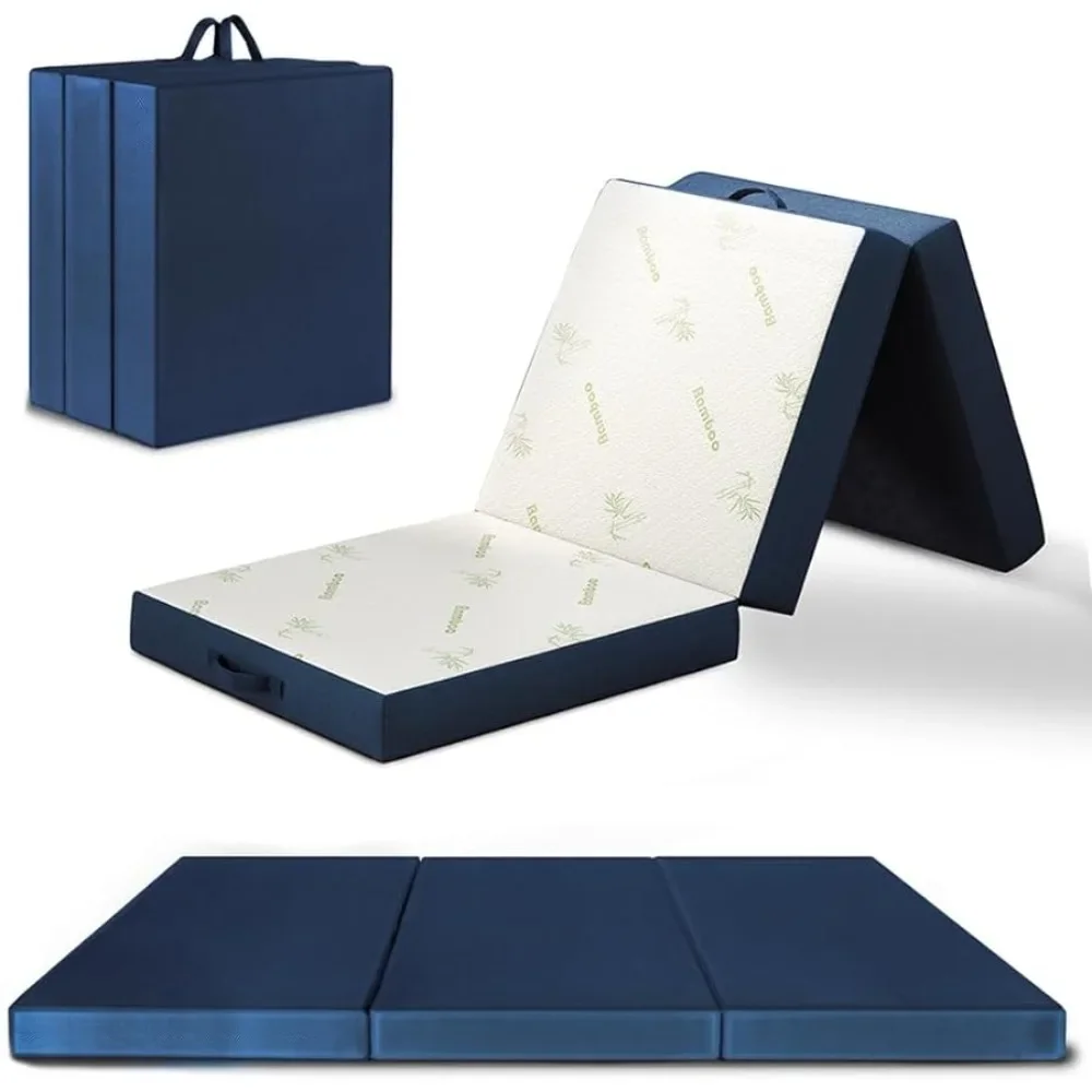 

Foldable bed for Floor and Traveling with Removable Cover - Lightweight and Portable Foldable bed for Adults freight free