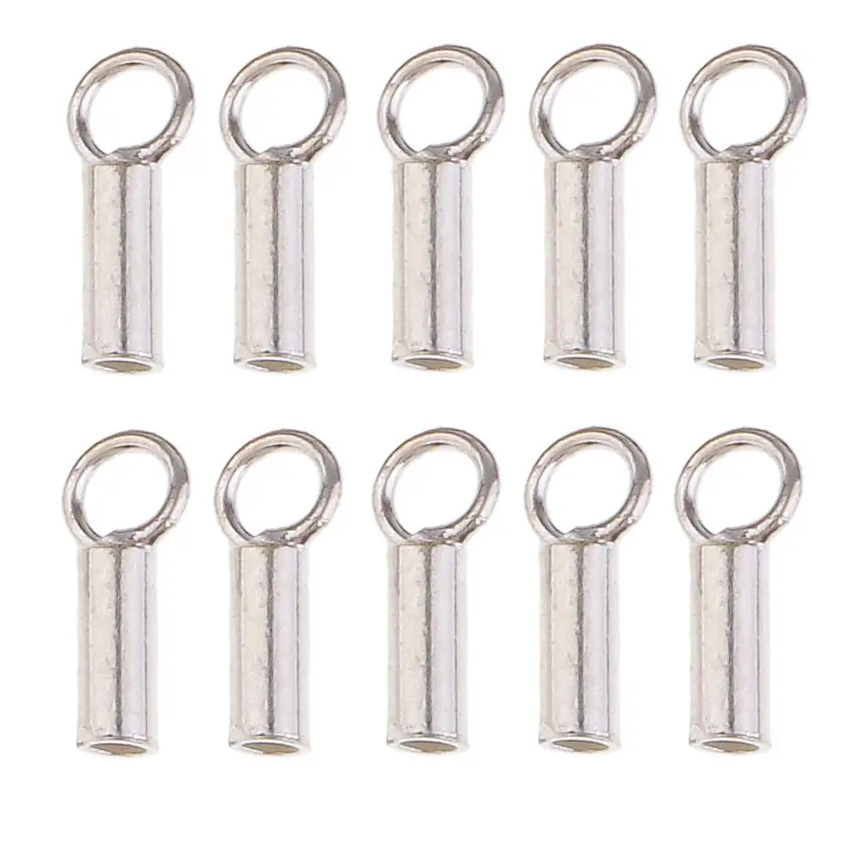 2 Perles Tube Martelé En Argent Sterling 925 - Entretoise Cylindre 11 Mm
