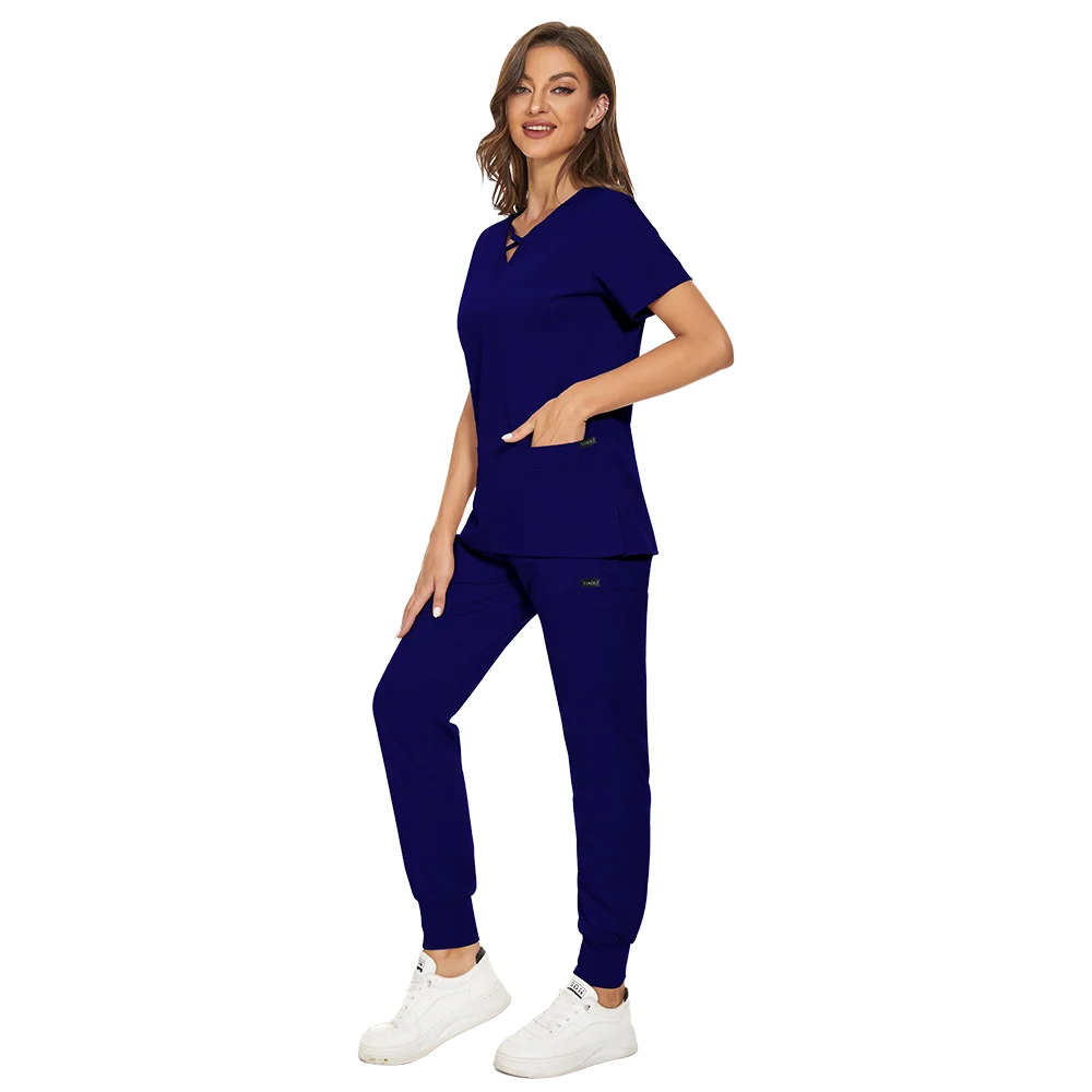 Beauty Salon Women Work Uniforms Plus Size Short-sleeved Health Services Suits Working Suits Summer Fashion Pet Scrubs Costume medical uniform