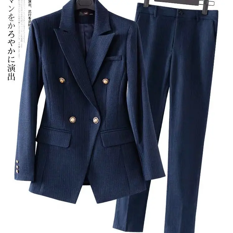 

Suit Set Goddess New Western-style Professional Attire Temperament High-end Coat Capable Commuting Formal Pant Suit Two-piece