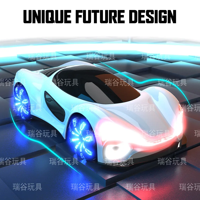 New energy 2.4GHZ remote control car Streamlight stunt car high-speed drift light spray gesture electric toy car Christmas gift 2