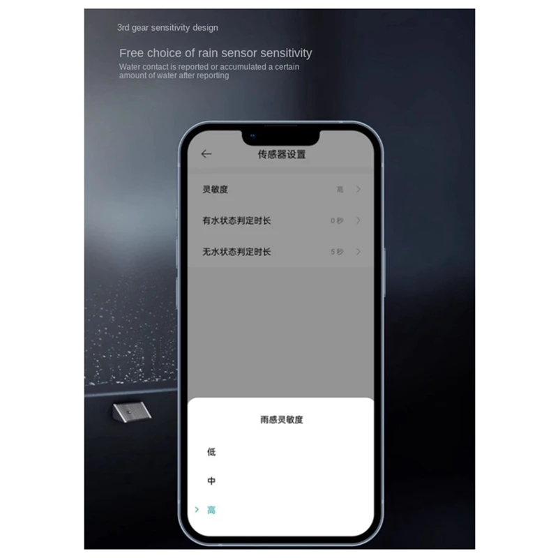 Hot TTKK Water Leak Sensor Flood And Rain Detector IPX7 Waterproof 3 Sensitivity Settings For Home Security Works
