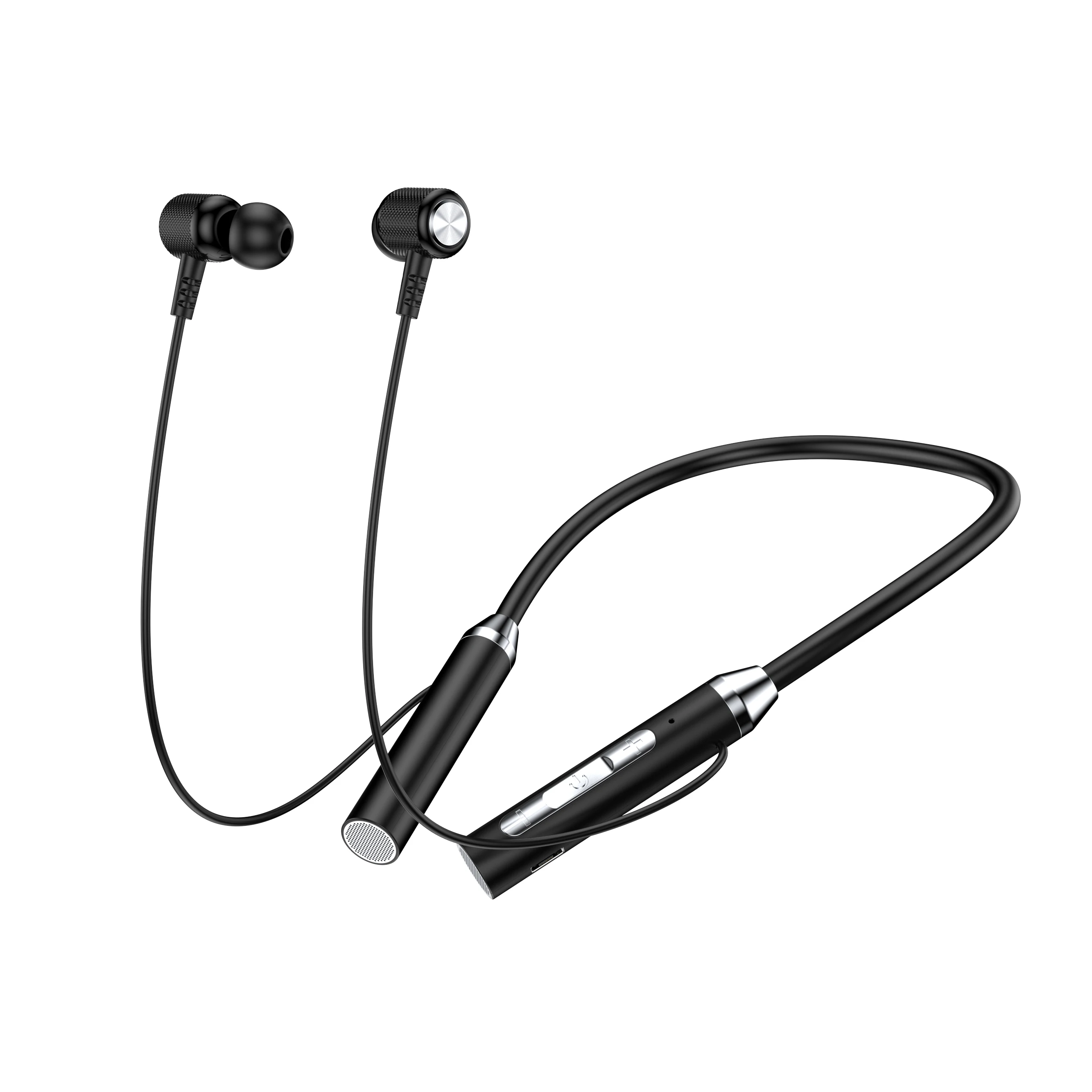 

Беспроводные Bluetooth-наушники с шейным ободом, музыкальные стереонаушники с шумоподавлением, спортивные наушники-вкладыши с микрофоном, универсальные