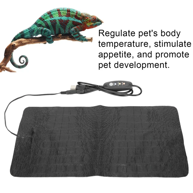 Heat Mat for Reptiles Under  Heat Pad USB Reptile AntiScratch Heating Pad Waterproof Heat Mat for Reptiles Tortoise Lizard 3
