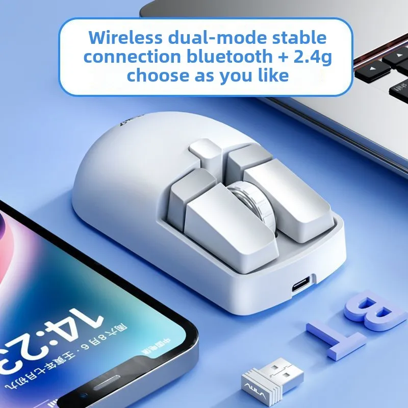 AULA SC320 Mouse Wireless 2.4G Dual-mode Bluetooth Charging for PC Laptop Ipad Office Esports