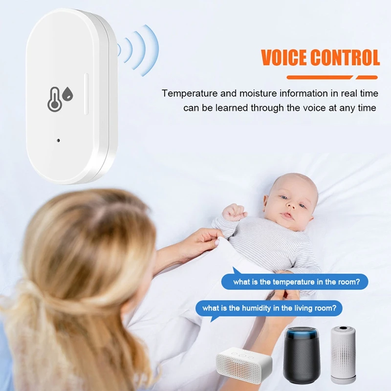 Tuya Zigbee Smart Temperature & Humidity Sensor Outdoor Hygrometer Thermometer Mini Temperature Humi temperature humidity sensor temperature humidity meter