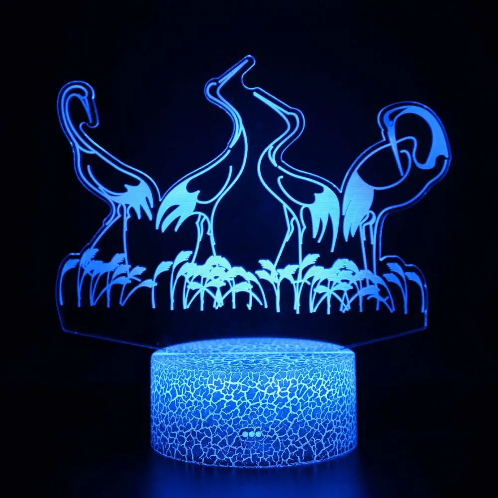 3D 무드등 리모컨 LED 램프 펭귄 3D 환상 램프 LED 아크릴 무드등 16가지 색상 변경 모드 어린이용