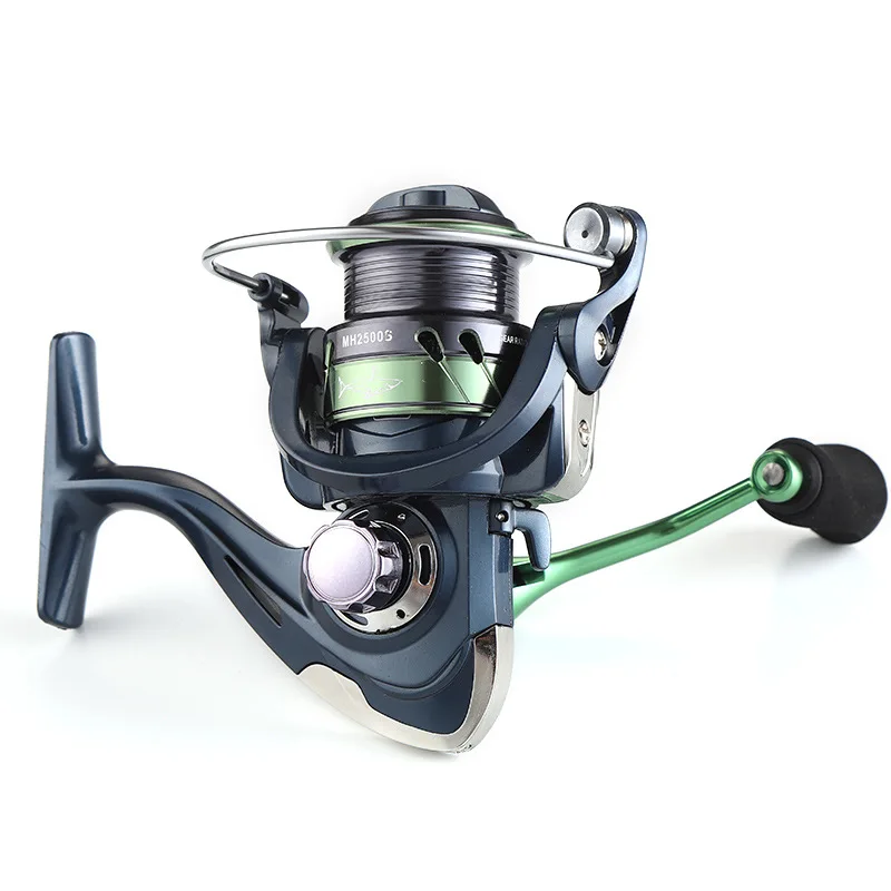 New 6+1BB Ultra Lightweight Metal Spool Fishing Reel 800/1500/2500  Saltwater Bass Spinning Reel Fishing Tackle