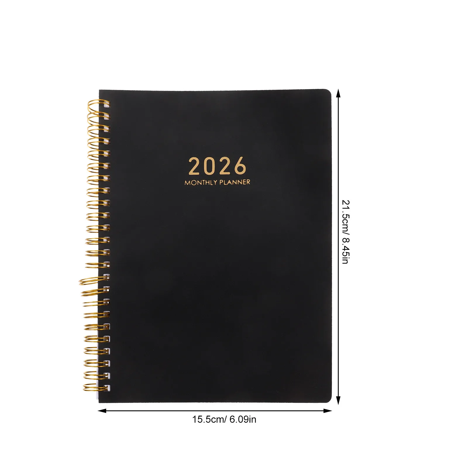 A5 데일리 플래너 2026 하드커버 시간 관리 저널, 월간 목표 플래너, 주간 습관 추적기, 가볍고 휴대 가능