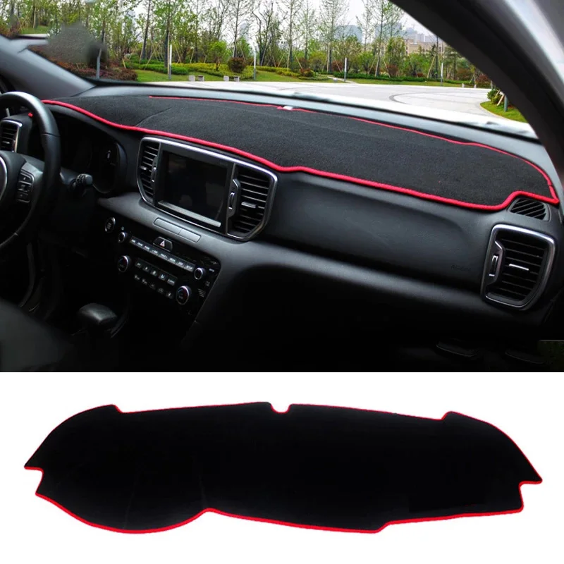 

Car Dashboard Avoid Light Pad Instrument Platform Desk Cover Mat Carpets For KIA Sportage 4 2016 2017 2018 2019 2020 Accessories