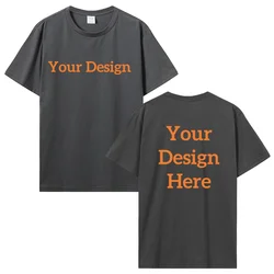 Customizable Men's Cotton T - shirt - Personalize with Your Unique Design - S (Dark gray)