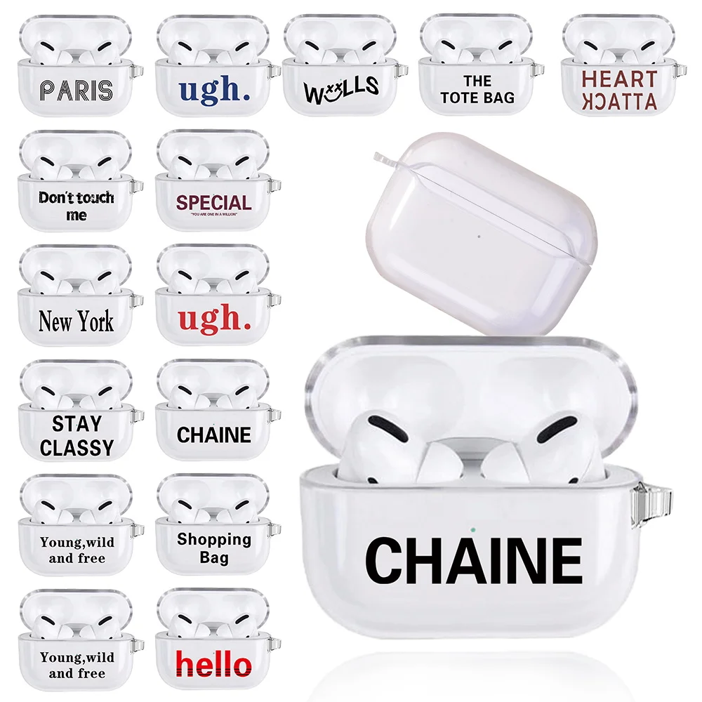 Earphone Silicone Case For Apple Airpods Pro /Airpods 3Rd Generation Anti-Drop Walls Pattern Wireless Bluetooth Headphone Cover