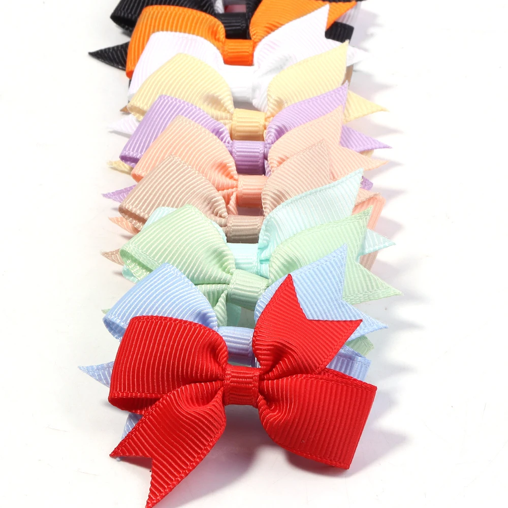 Charming Pink Satin Ribbon Bows - Set of 50 for Crafting and Party Decor