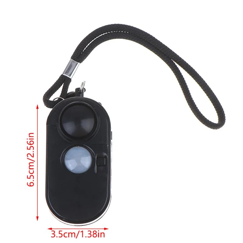 1Pc 휴대용 미니 모션 감지기 알람 120DB 사이렌 SOS 손전등 LED 라이트 보안 여행 홈 어린이 안전 개인 알람