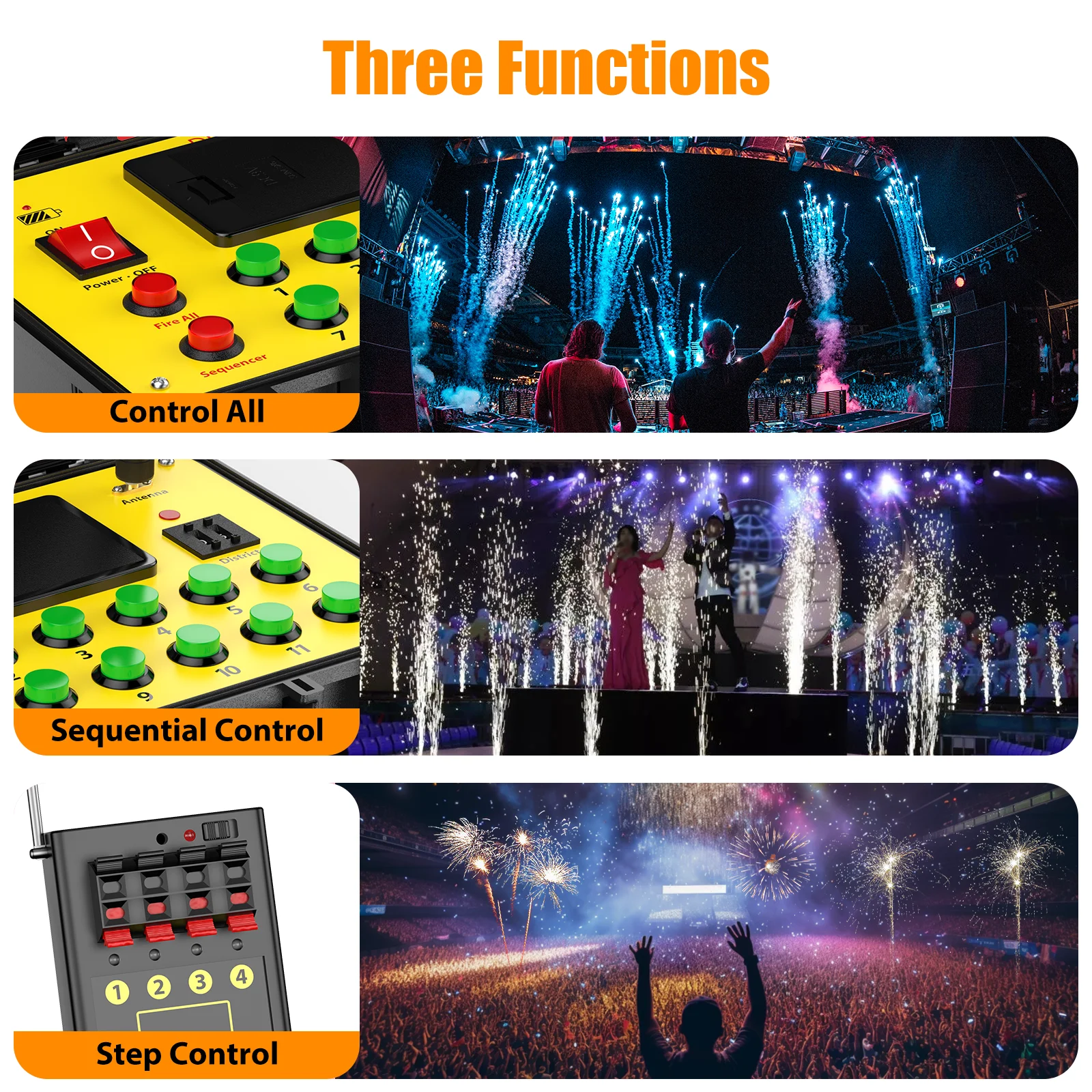 Yiflamefly LED Fireworks Lighting Controller Kit