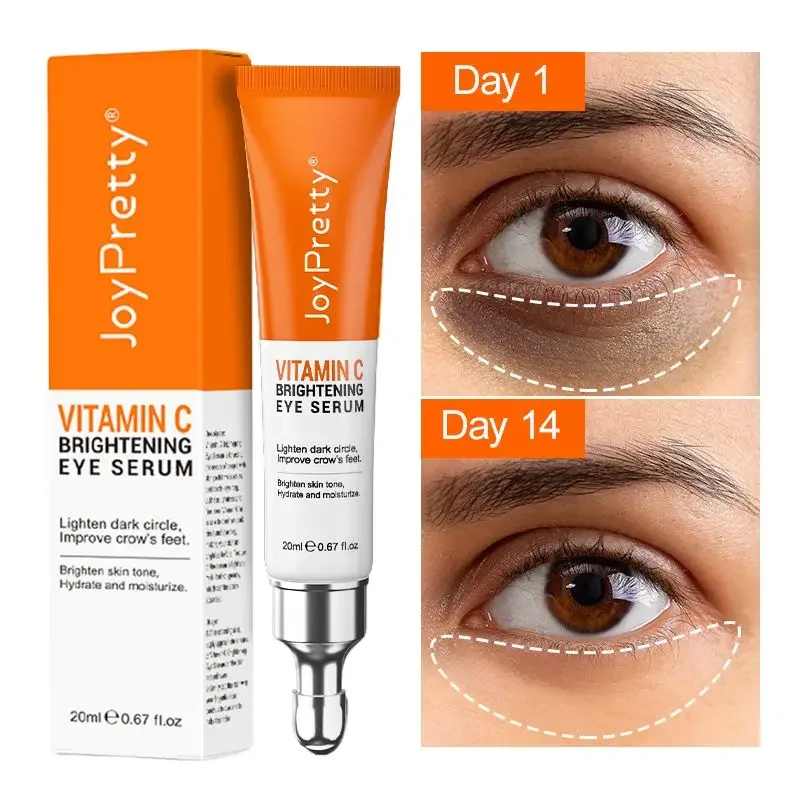 Anti Dark Circle Bags Eye Cream Vitamin C Firm Remove Eye Wrinkles Cream Moisturize Whiten Tighten Under Eyes Skin Massager Care auquest 5 seconds wrinkles remove face cream anti aging firming hyaluronic acid moisturize polypeptide whitening cream skin care