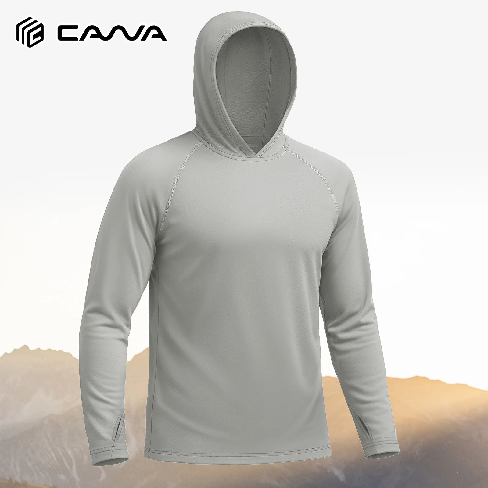 Herren-T-Shirts mit Kapuze, UPF 50+, langärmlig, Sonnenschutz, lässig, UV-beständig, atmungsaktiv, leicht, schnell trocknend, zum Schwimmen