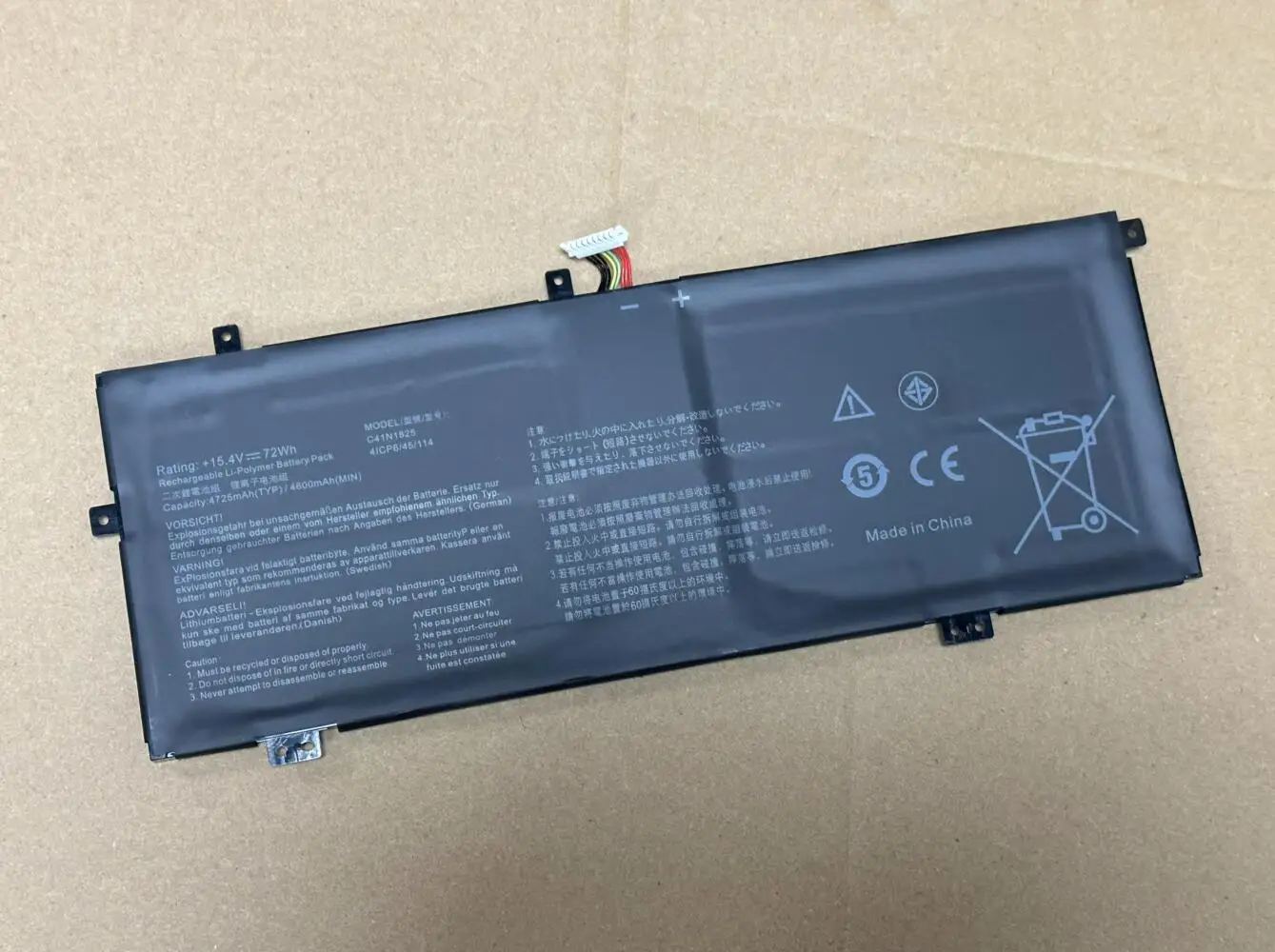 Bateria do Portátil para Asus Vivobook C41n1825 14 X403fa-h522d Adol13fn I403fa Adol13u Adol14fa Eb139t Eb210t Eb126t Eb210r - Imagem 6