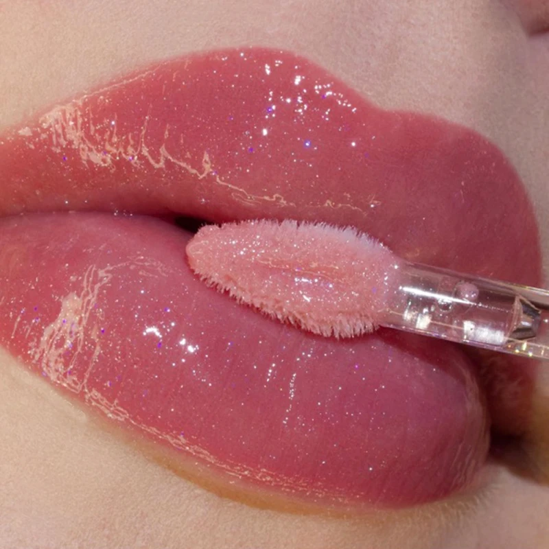 Glitter Liquid Lip Gloss Waterproof Nonstick Long Lasting Moisturizing